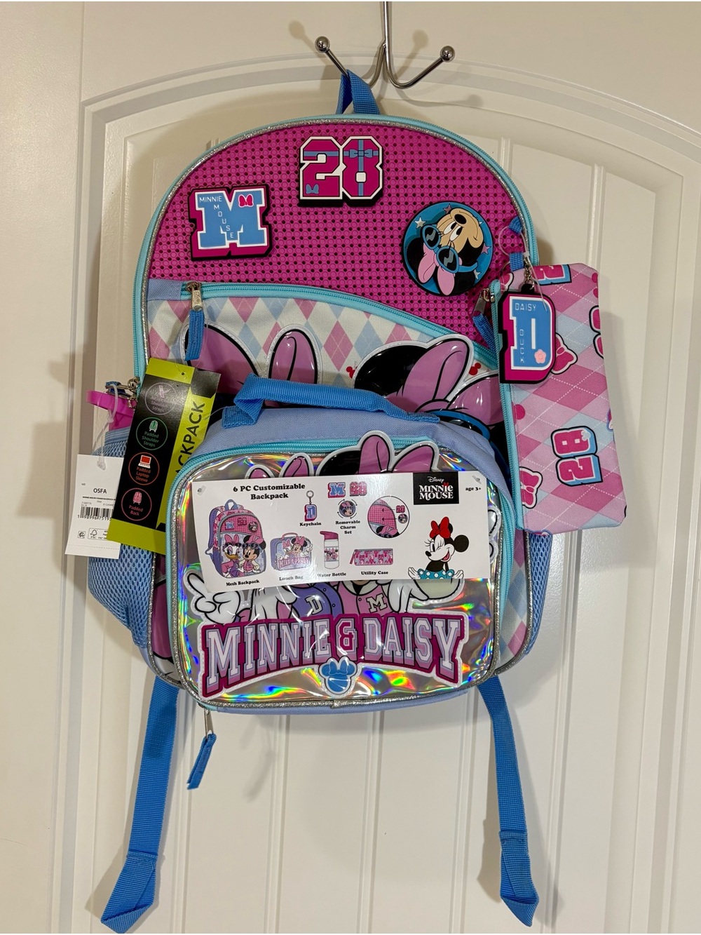 Disney Minnie & Daisy Kids Backpack - Pink & Blue